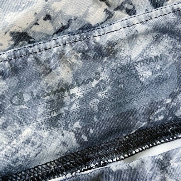 Champion Gray Camouflage Powertrain Leggings XS - Picture 7 of 8